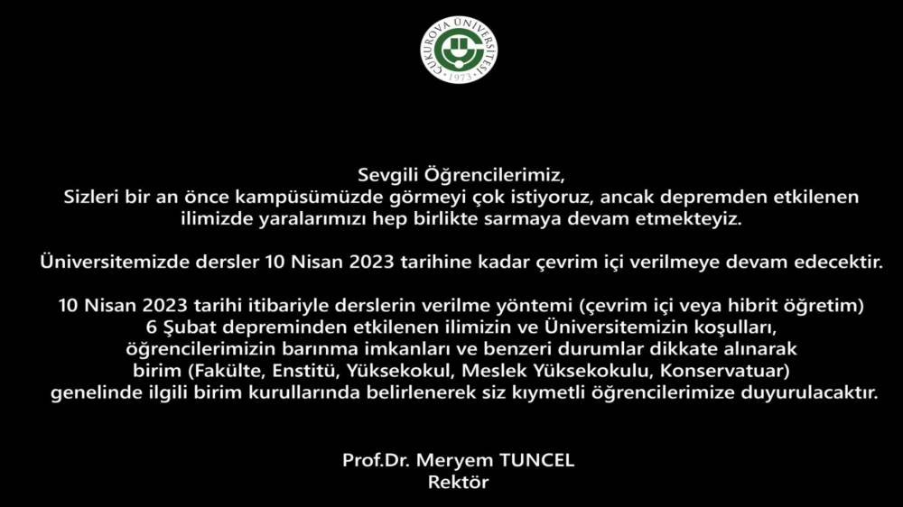 Eğitim Öğretim Hakkında Bilgilendirme