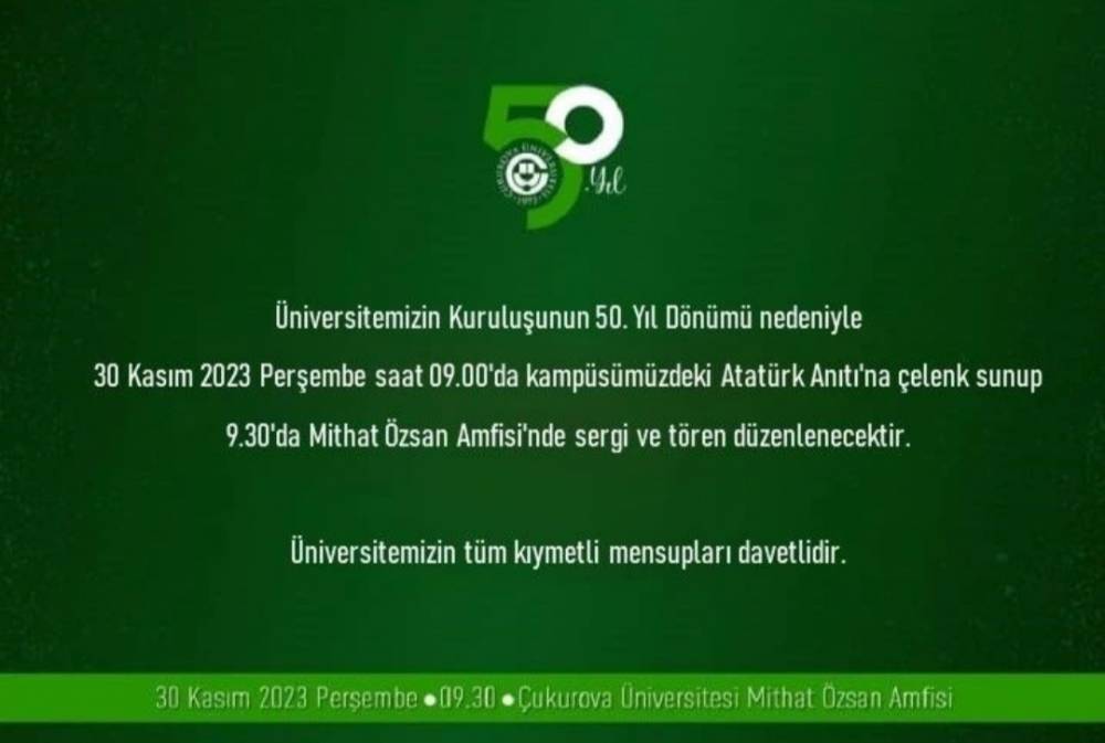 Üniversitemizin 50.Yıl Dönümü Nedeniyle Yapılan Sergi ve Tören